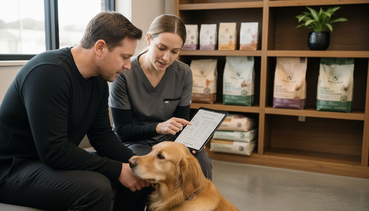 veterinarian dog food consultation