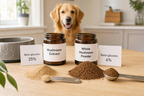 Mushroom Extracts vs Whole Mushrooms for Dogs