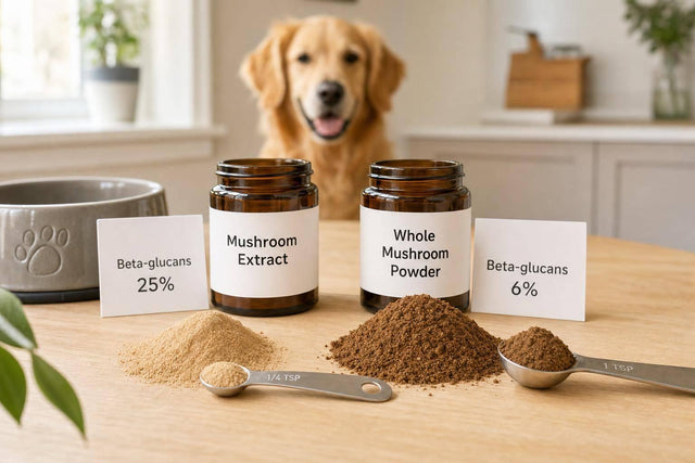 Mushroom Extracts vs Whole Mushrooms for Dogs