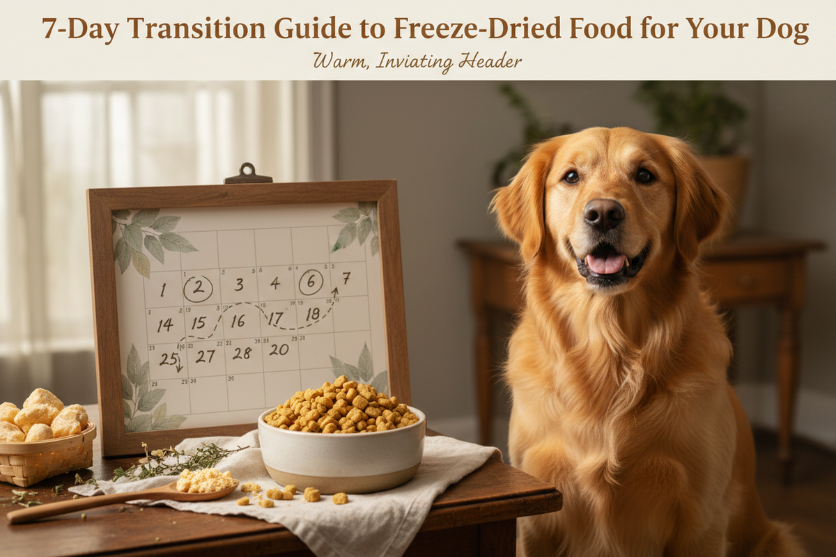 The 7-Day Transition Guide: Switching Your Dog from Kibble to Freeze-Dried Raw