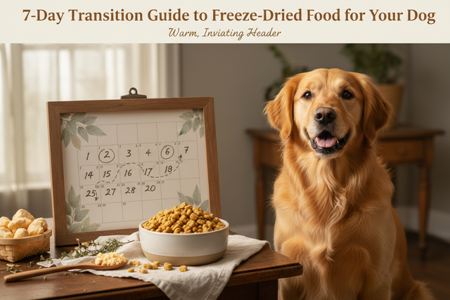 The 7-Day Transition Guide: Switching Your Dog from Kibble to Freeze-Dried Raw