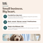 Loyal Saints is a Black-owned, woman-owned small business founded by a dog mom and made in the Midwest, USA