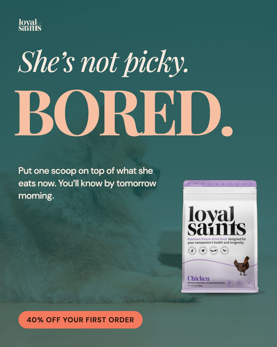 She’s not picky. She’s bored.