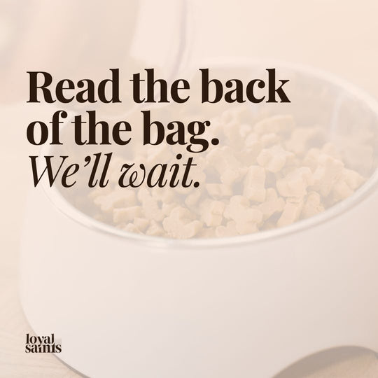 Read the back of the bag. We’ll wait.